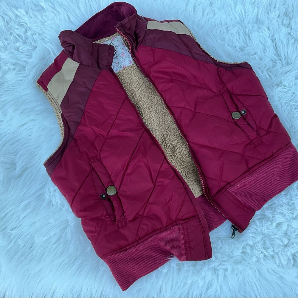 Vintage y2k Vest maroon 2000s one step up size large - Picture 1 of 4